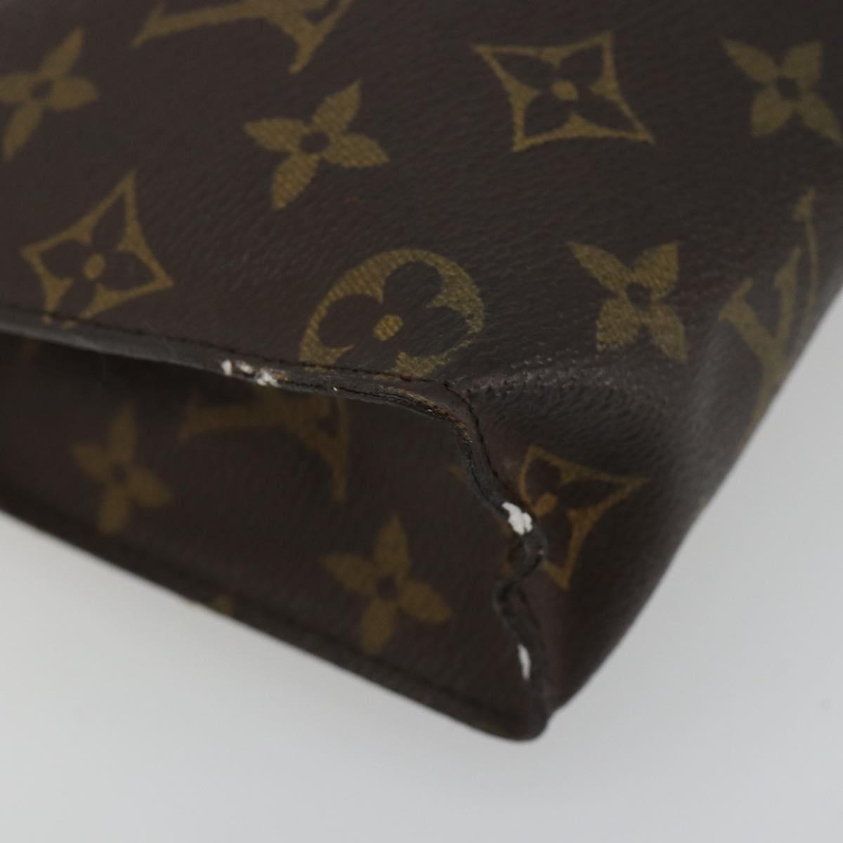 LOUIS VUITTON Monogram Poche Toilette 26 Pouch M47542 LV Auth 184789