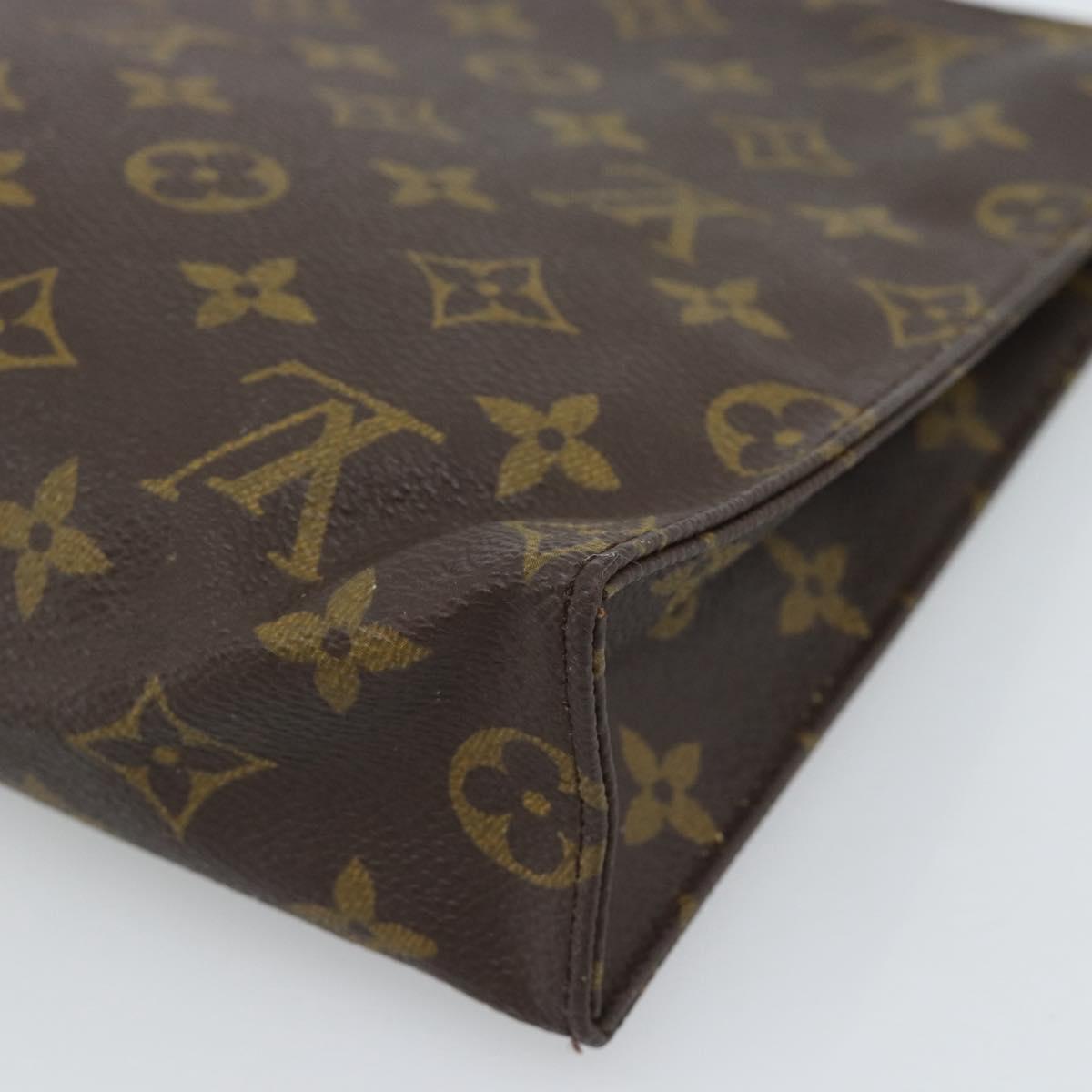 LOUIS VUITTON Monogram Poche Toilette 26 Pouch M47542 LV Auth 184791
