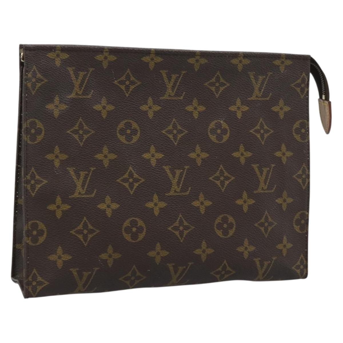 LOUIS VUITTON Monogram Poche Toilette 26 Pouch M47542 LV Auth 184791