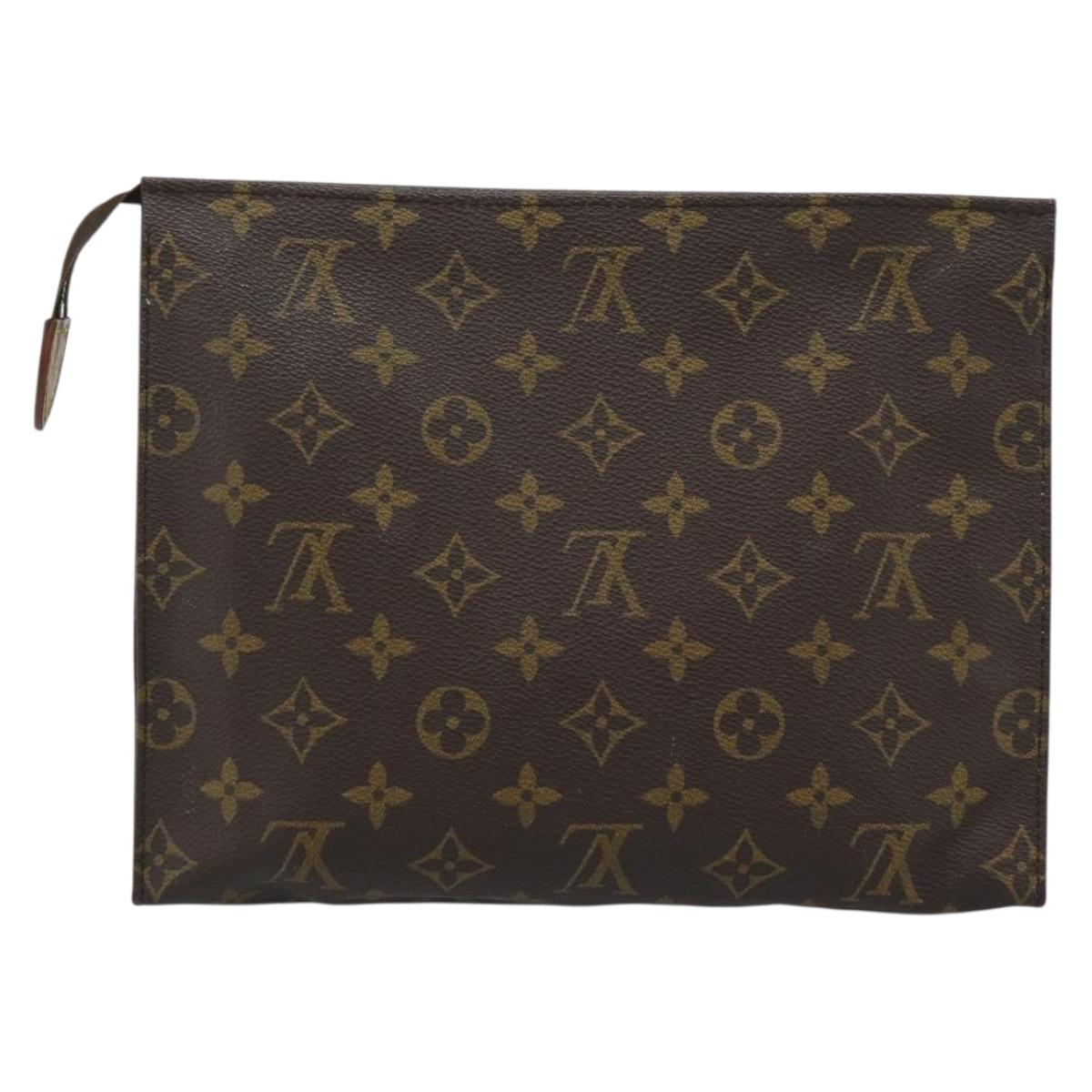 LOUIS VUITTON Monogram Poche Toilette 26 Pouch M47542 LV Auth 184791