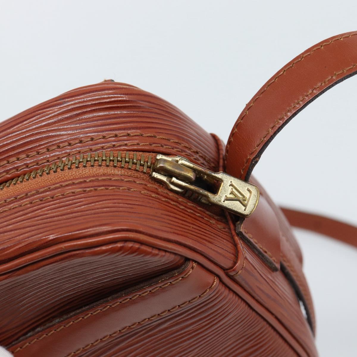 LOUIS VUITTON Epi Jeune FilleMM Shoulder Bag Brown M52153 LV Auth 184798