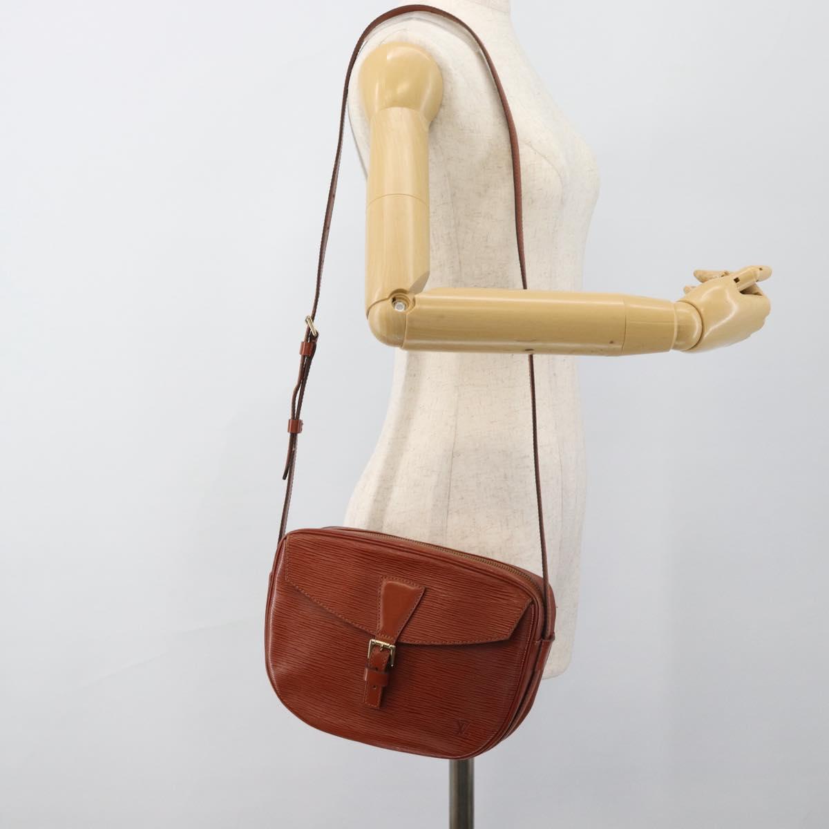 LOUIS VUITTON Epi Jeune FilleMM Shoulder Bag Brown M52153 LV Auth 184798