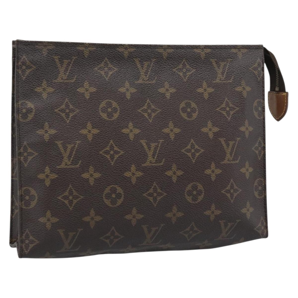 LOUIS VUITTON Monogram Poche Toilette 26 Pouch M47542 LV Auth 184802