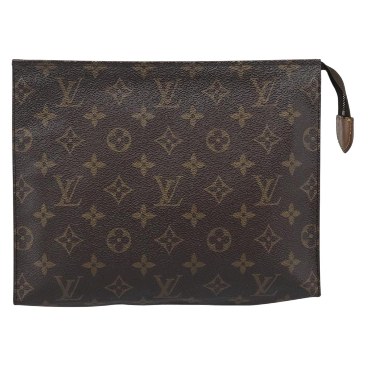 LOUIS VUITTON Monogram Poche Toilette 26 Pouch M47542 LV Auth 184802