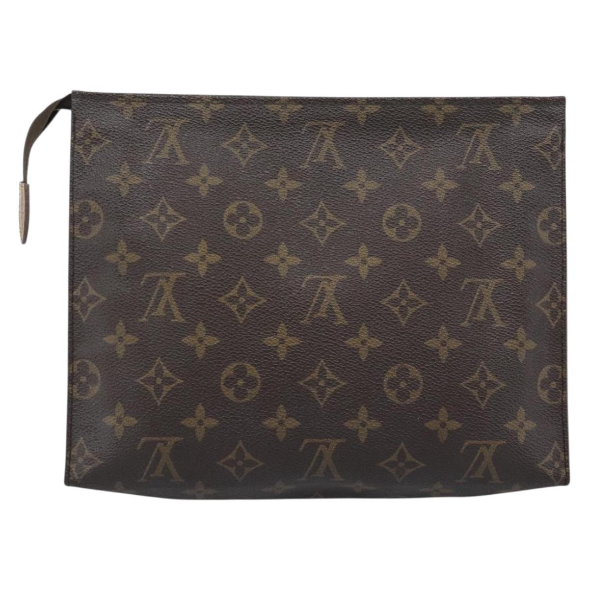 LOUIS VUITTON Monogram Poche Toilette 26 Pouch M47542 LV Auth 184802
