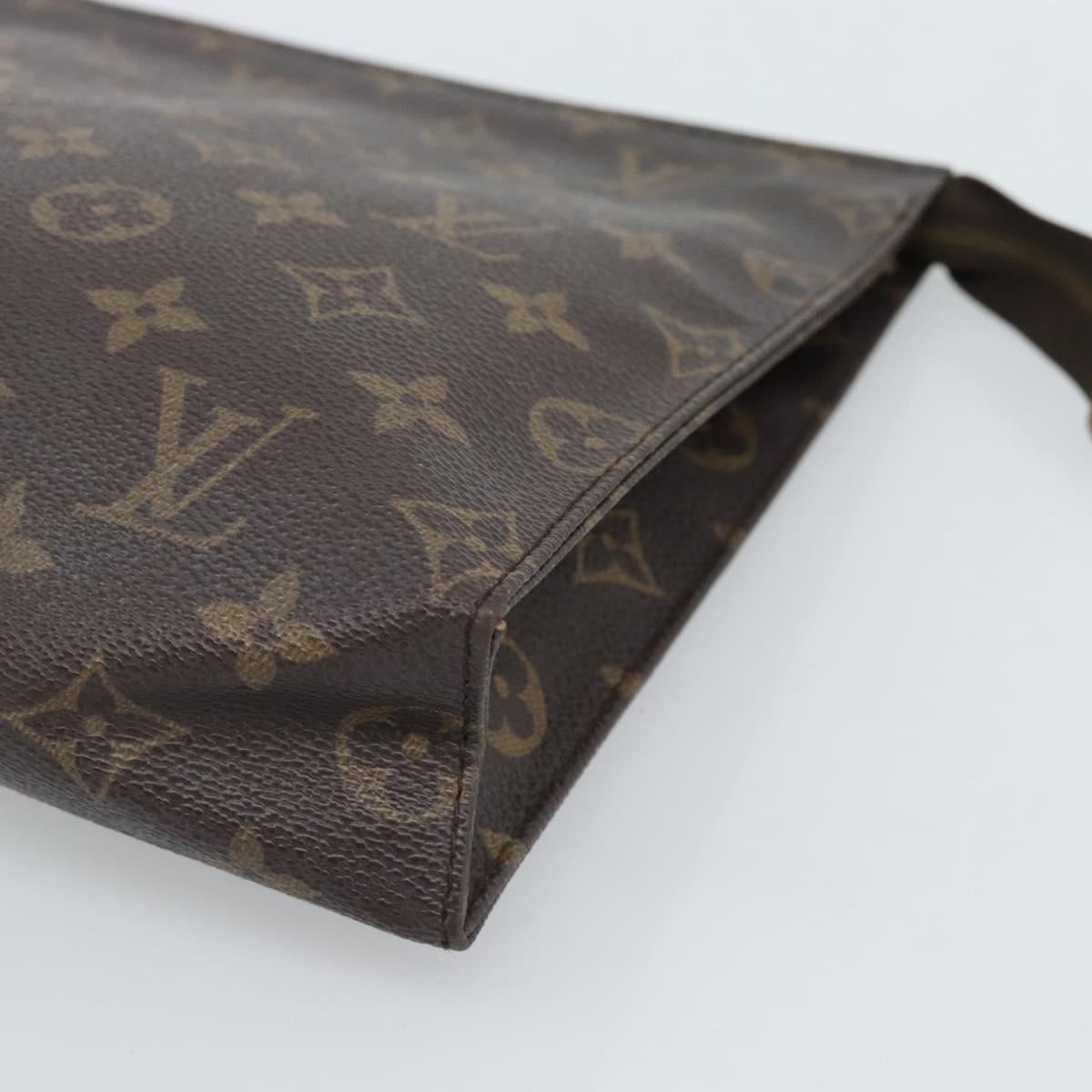 LOUIS VUITTON Monogram Poche Toilette 26 Pouch M47542 LV Auth 184802