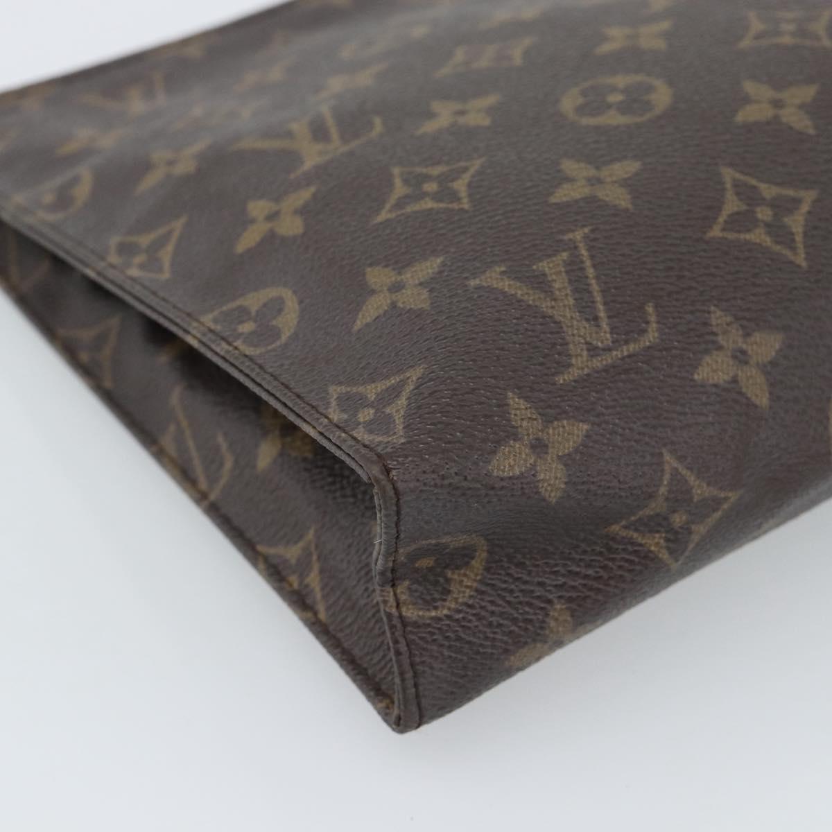 LOUIS VUITTON Monogram Poche Toilette 26 Pouch M47542 LV Auth 184802