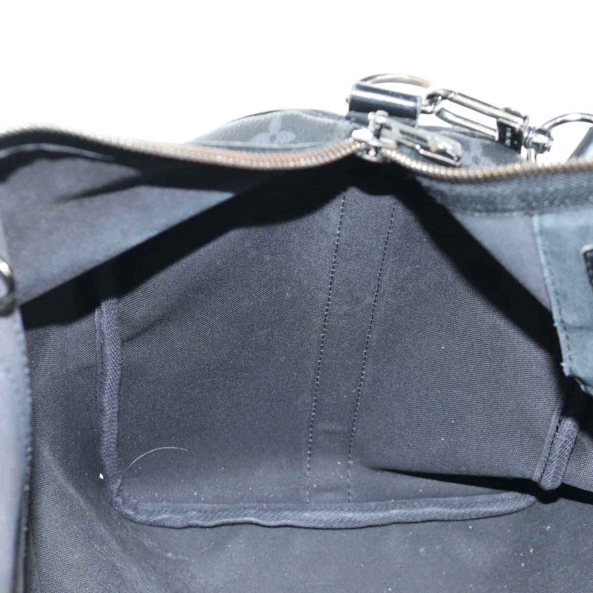LOUIS VUITTON Monogram Eclipse Keepall Bandouliere 45 Bag M40569 LV Auth 184824A