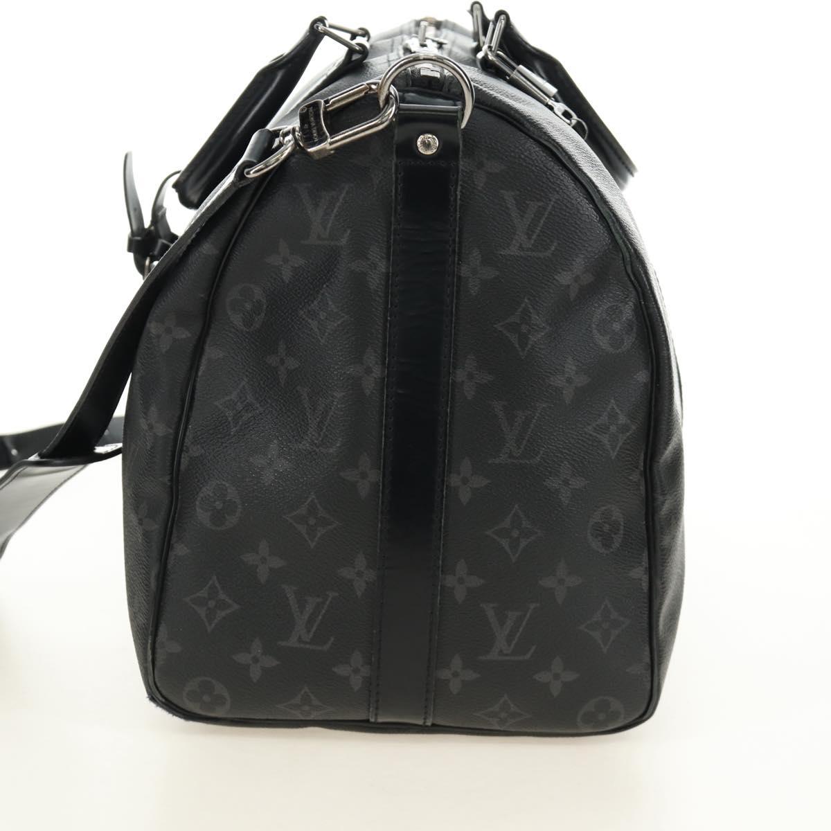 LOUIS VUITTON Monogram Eclipse Keepall Bandouliere 45 Bag M40569 LV Auth 184824A