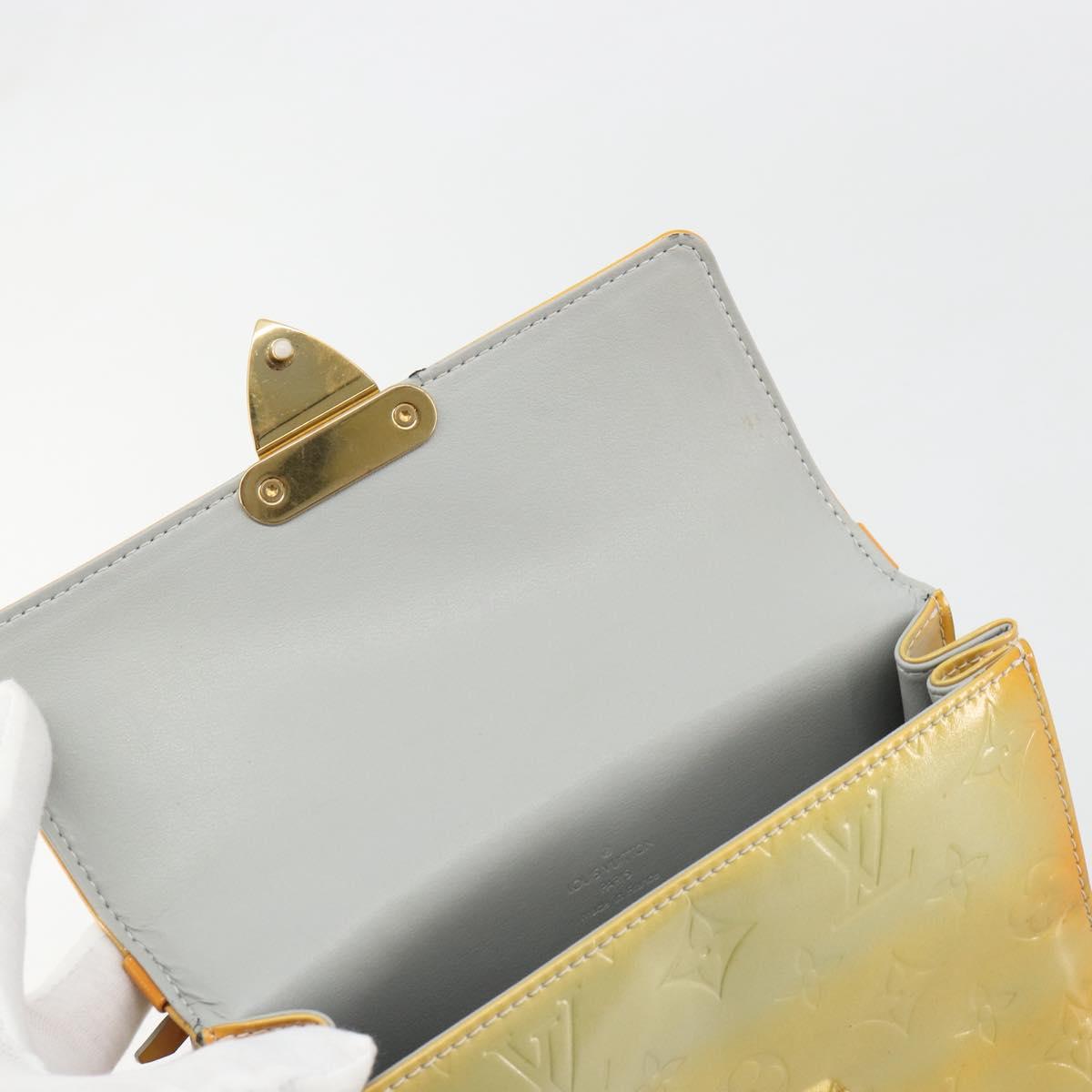LOUIS VUITTON Monogram Vernis Spring street Hand Bag Gris M91029 LV Auth 184834