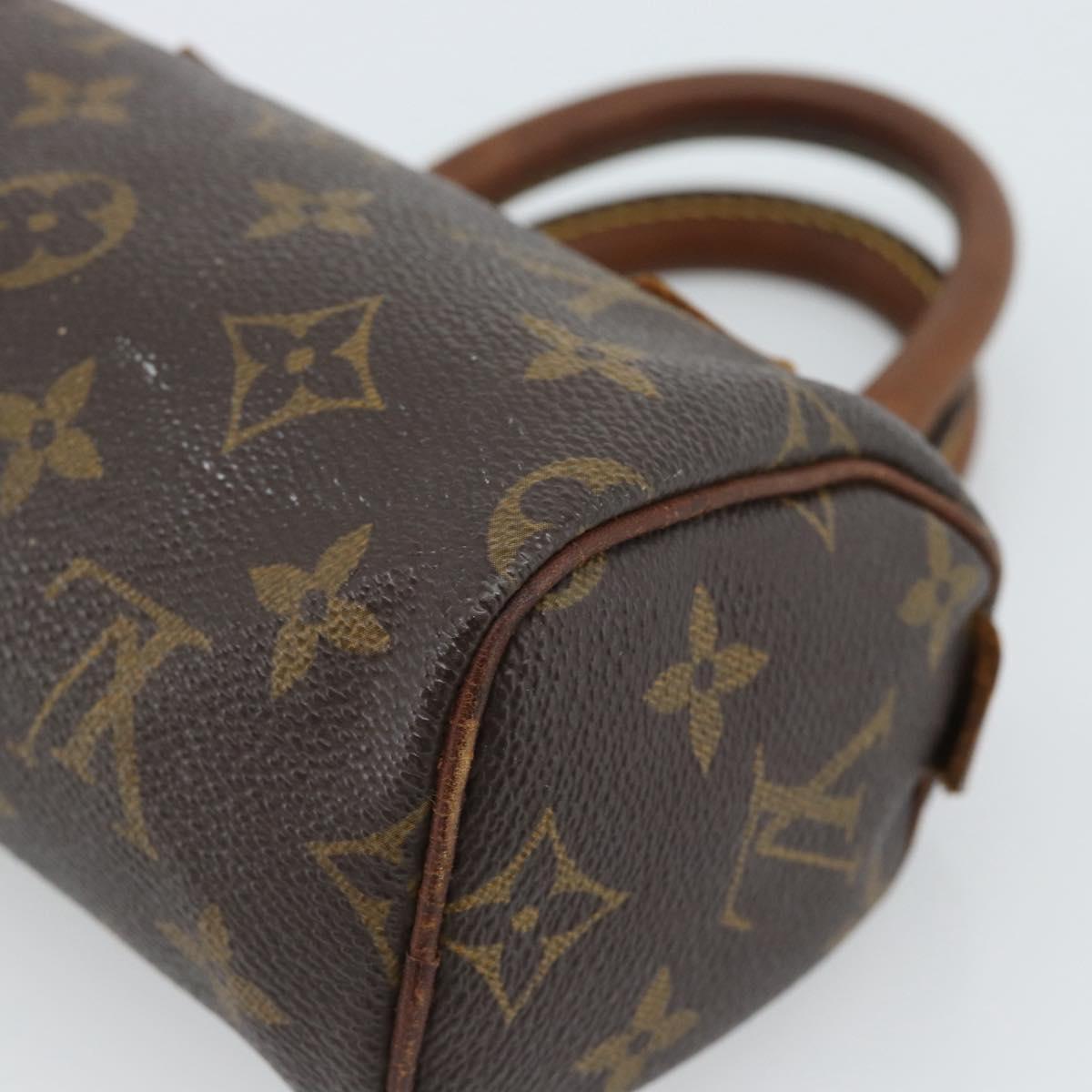 LOUIS VUITTON Monogram Mini Speedy Hand Bag M41534 LV Auth 184836