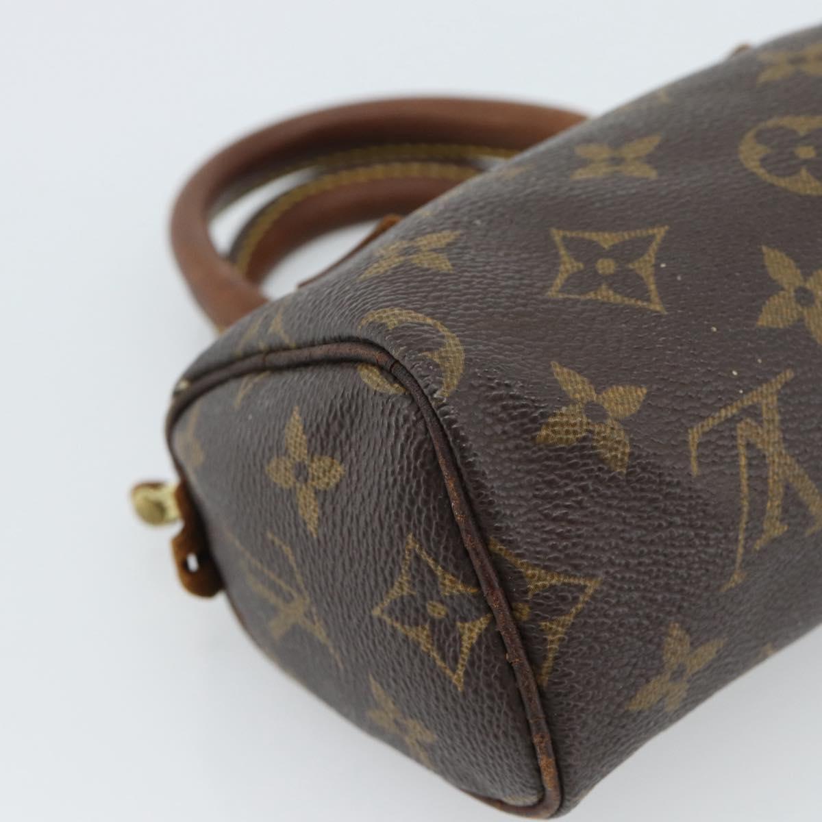 LOUIS VUITTON Monogram Mini Speedy Hand Bag M41534 LV Auth 184836