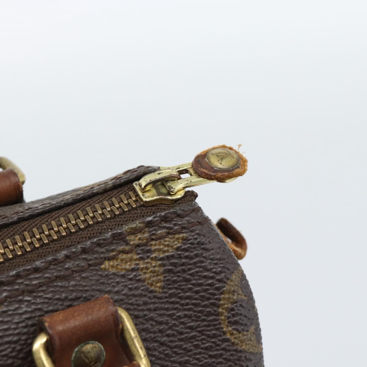 LOUIS VUITTON Monogram Mini Speedy Hand Bag M41534 LV Auth 184836