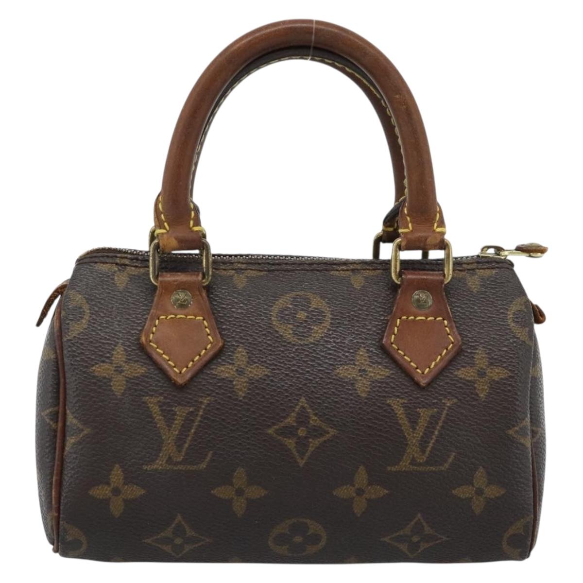 LOUIS VUITTON Monogram Mini Speedy Hand Bag M41534 LV Auth 184836