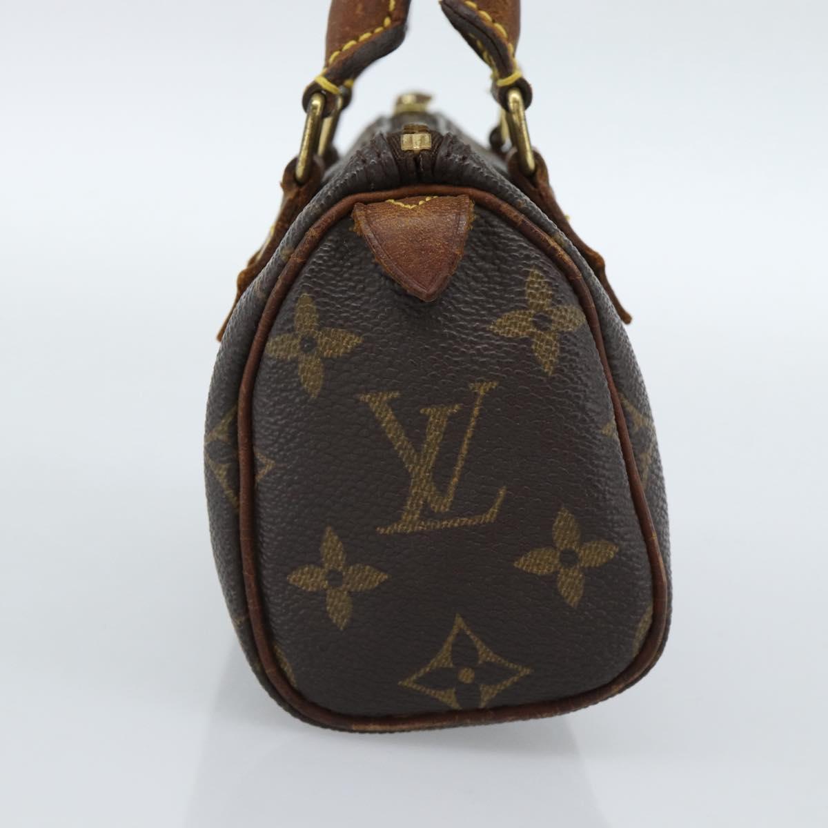 LOUIS VUITTON Monogram Mini Speedy Hand Bag M41534 LV Auth 184836
