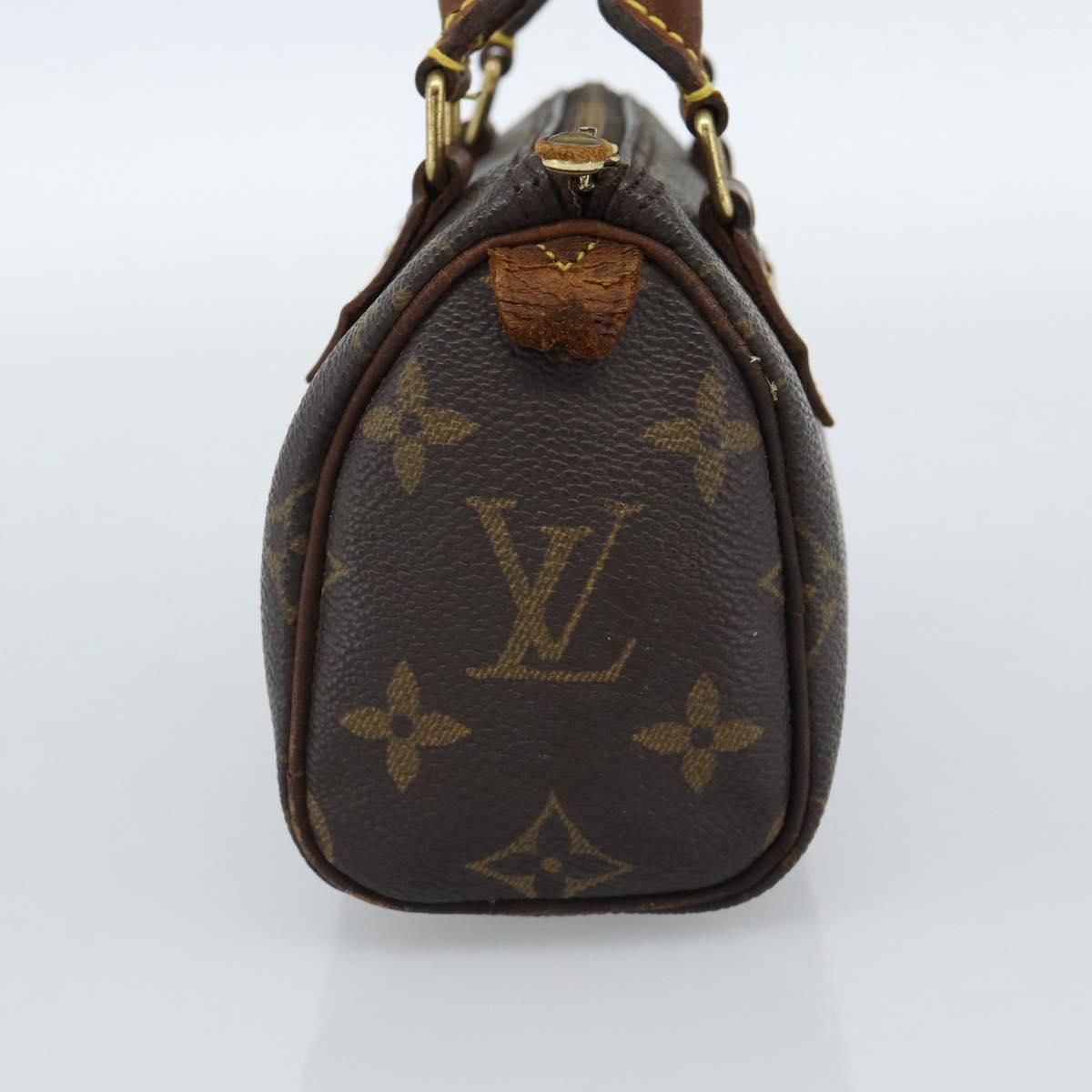 LOUIS VUITTON Monogram Mini Speedy Hand Bag M41534 LV Auth 184836