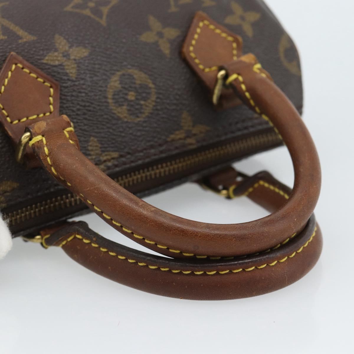 LOUIS VUITTON Monogram Mini Speedy Hand Bag M41534 LV Auth 184836