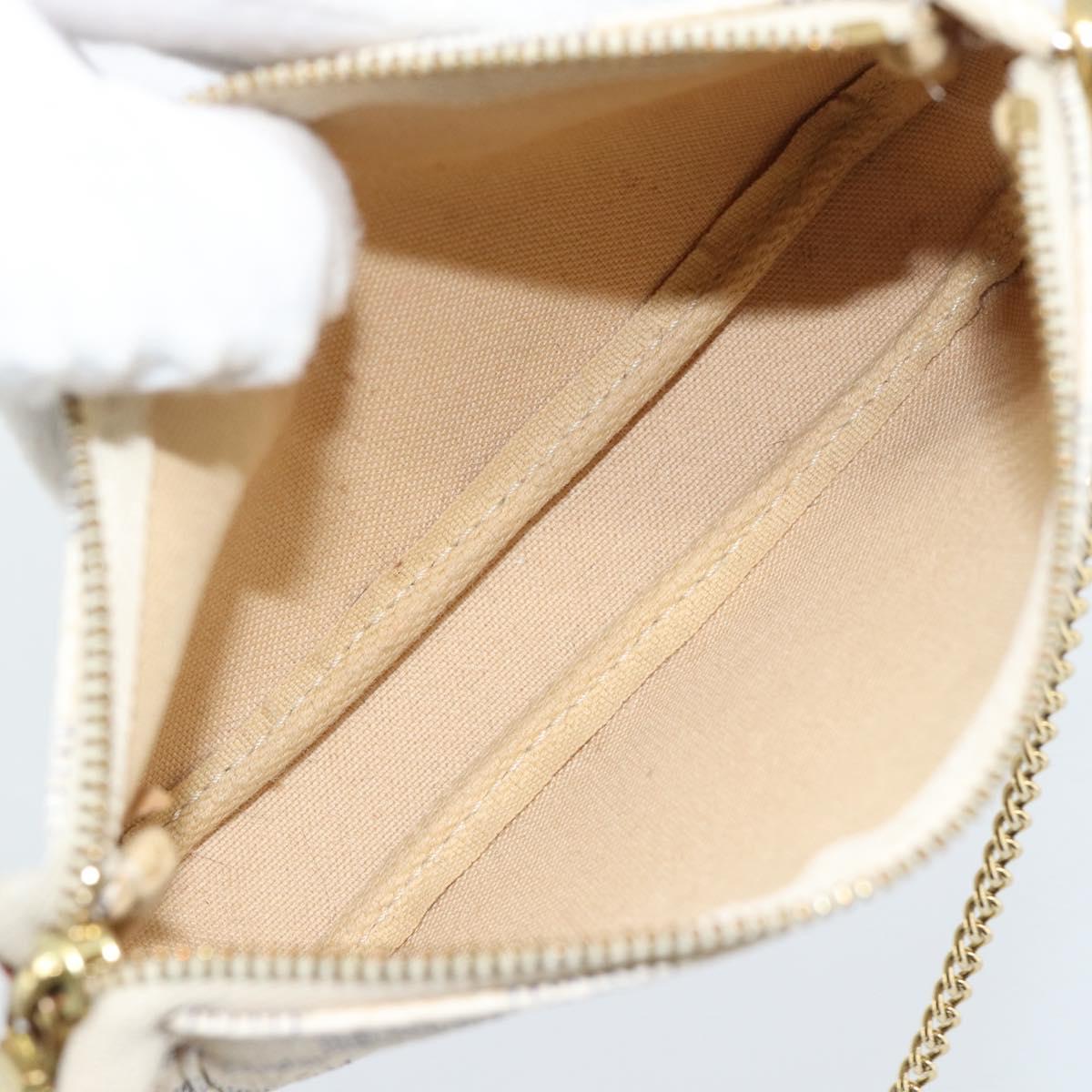 LOUIS VUITTON Damier Azur Mini Pochette Accessoires Pouch N63005 LV Auth 184837A
