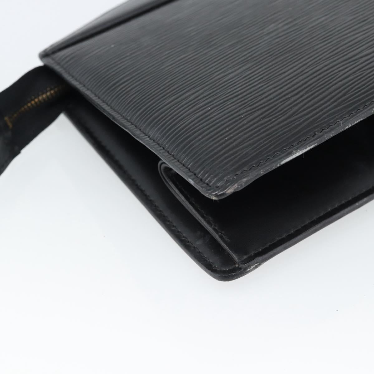 LOUIS VUITTON Epi Trousse Crete Pouch Black M48402 LV Auth 184840