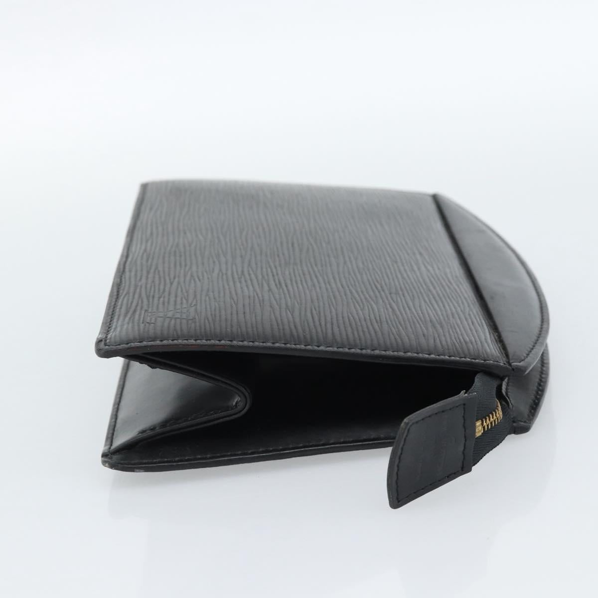 LOUIS VUITTON Epi Trousse Crete Pouch Black M48402 LV Auth 184840