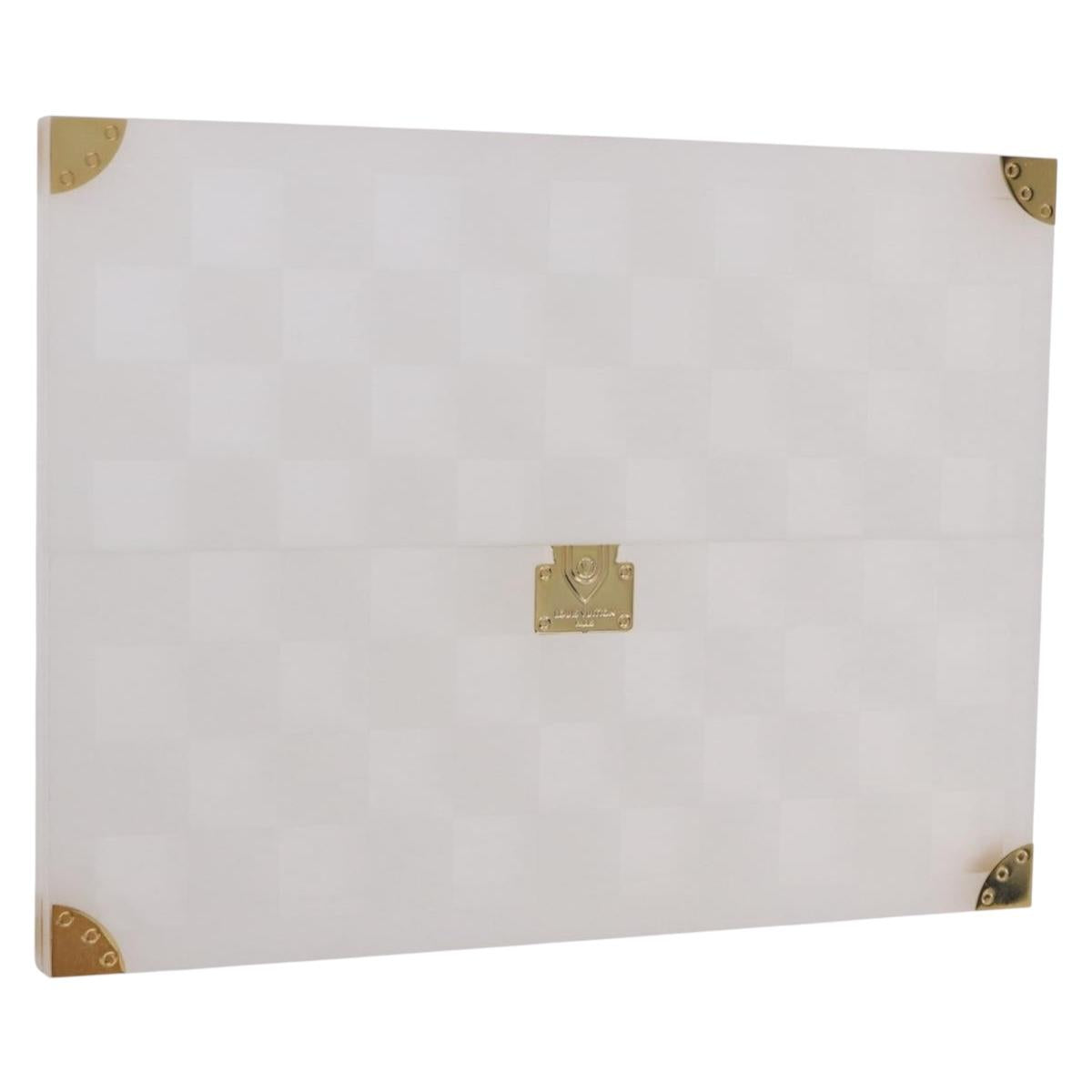 LOUIS VUITTON Damier Invitation case Photo Frame Clear LV Auth 184846