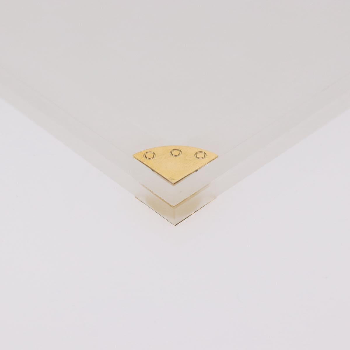 LOUIS VUITTON Damier Invitation case Photo Frame Clear LV Auth 184846