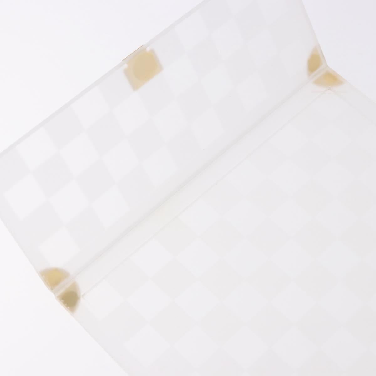 LOUIS VUITTON Damier Invitation case Photo Frame Clear LV Auth 184846