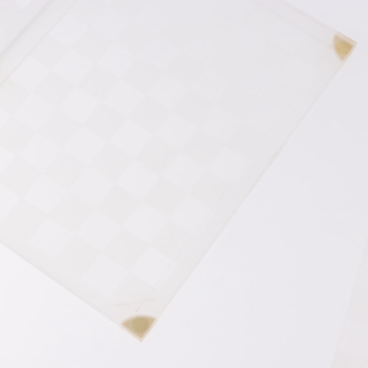 LOUIS VUITTON Damier Invitation case Photo Frame Clear LV Auth 184846