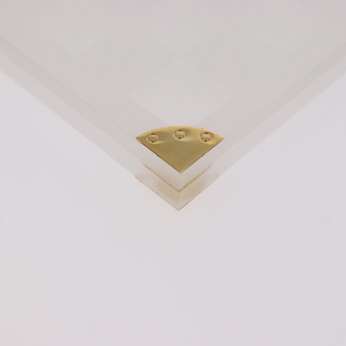 LOUIS VUITTON Damier Invitation case Photo Frame Clear LV Auth 184846