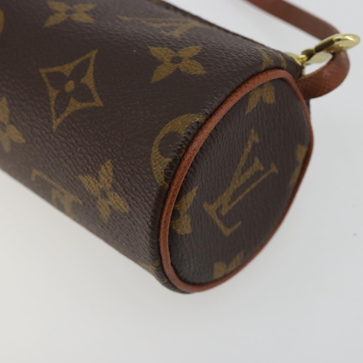 LOUIS VUITTON Monogram Papillon Pouch LV Auth 184850
