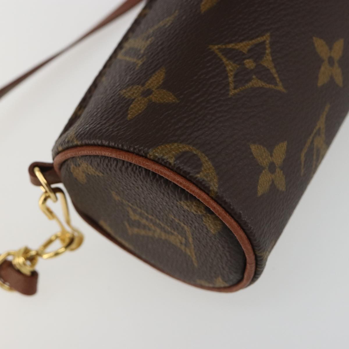 LOUIS VUITTON Monogram Papillon Pouch LV Auth 184850