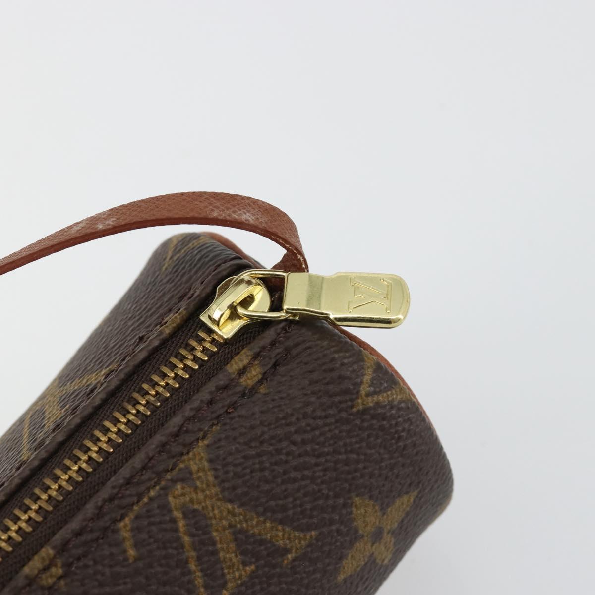 LOUIS VUITTON Monogram Papillon Pouch LV Auth 184850