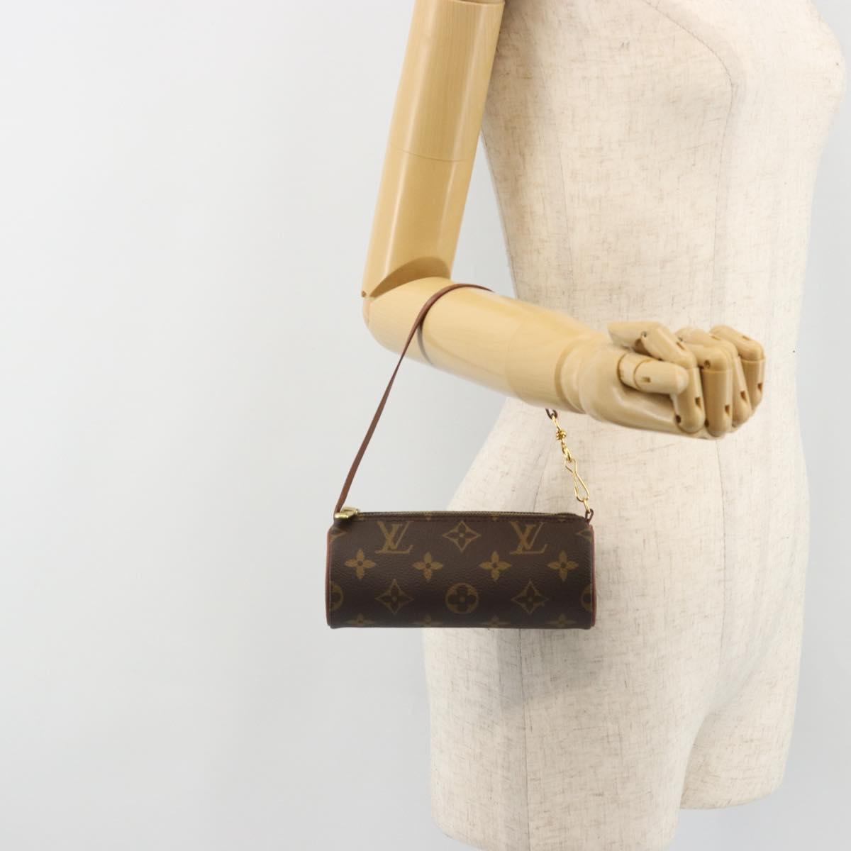 LOUIS VUITTON Monogram Papillon Pouch LV Auth 184850