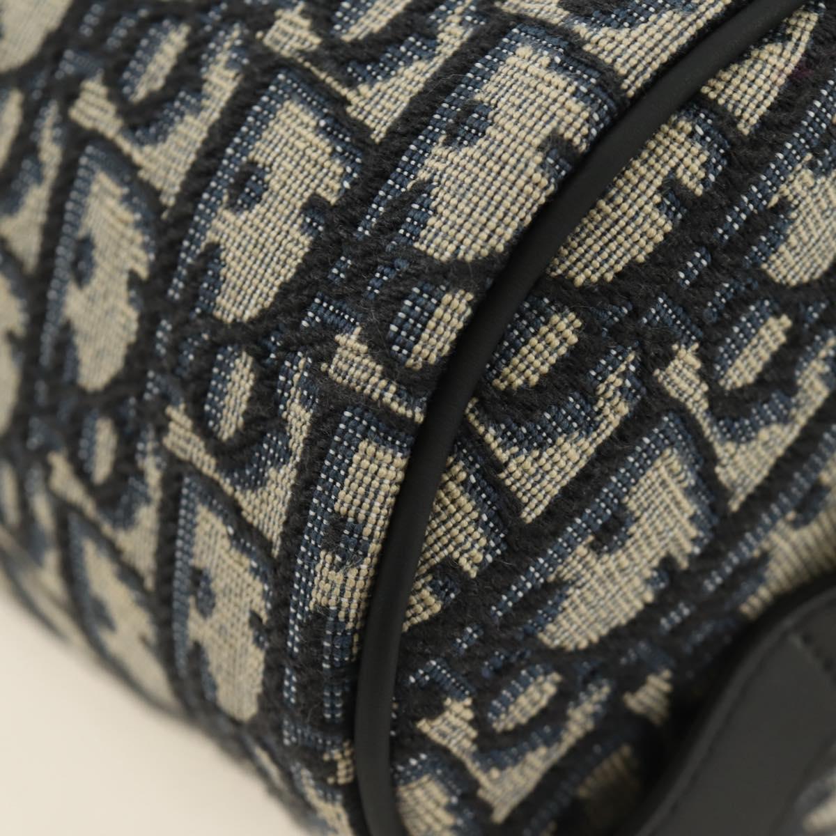 Christian Dior Trotter Canvas Roller Messenger Shoulder Bag Navy Auth 184861SAM