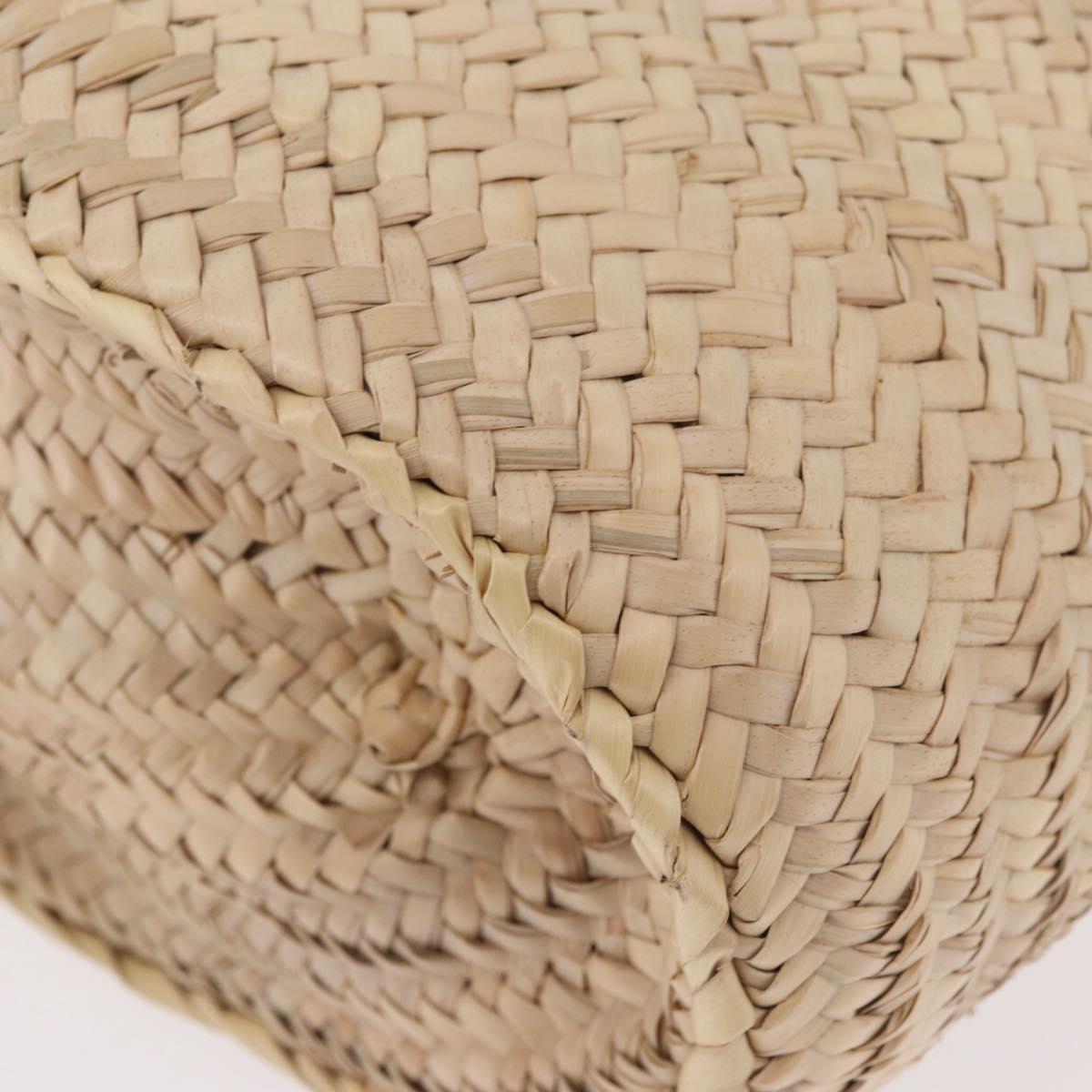 LOEWE Ken Price Collaboration Hand Bag Raffia Beige Auth 184871M