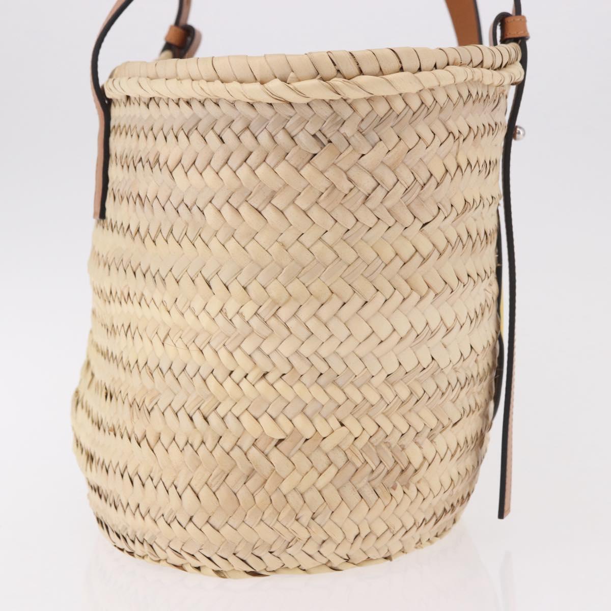 LOEWE Ken Price Collaboration Hand Bag Raffia Beige Auth 184871M