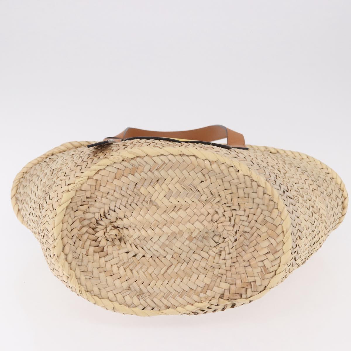 LOEWE Ken Price Collaboration Hand Bag Raffia Beige Auth 184871M