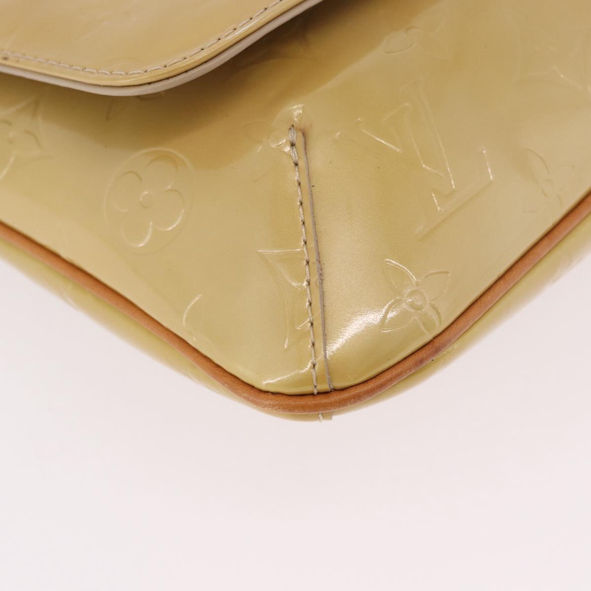 LOUIS VUITTON Monogram Vernis Thompson Street Bag Beige M91301 LV Auth 184873A