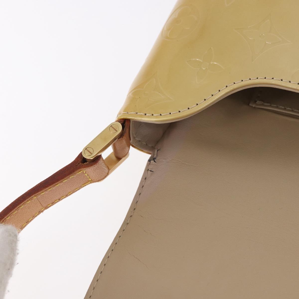 LOUIS VUITTON Monogram Vernis Thompson Street Bag Beige M91301 LV Auth 184873A