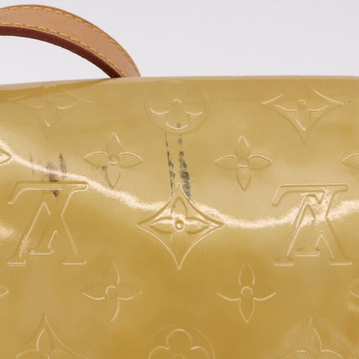 LOUIS VUITTON Monogram Vernis Thompson Street Bag Beige M91301 LV Auth 184873A