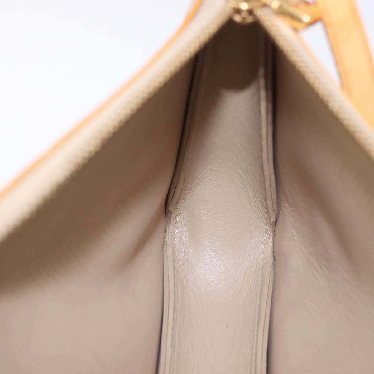 LOUIS VUITTON Monogram Vernis Lexington Pouch Beige M91010 LV Auth 184874