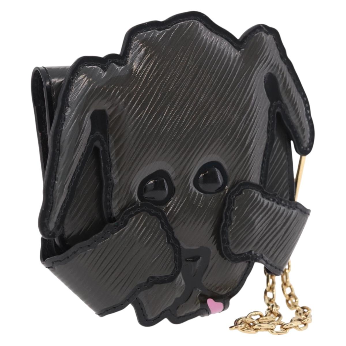 LOUIS VUITTON Catgram Dog Card Holder Card Case Gray M63897 LV Auth 184876SAM