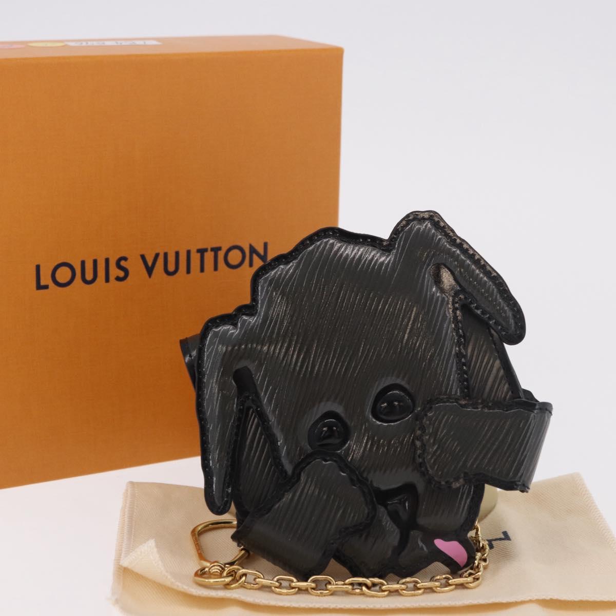LOUIS VUITTON Catgram Dog Card Holder Card Case Gray M63897 LV Auth 184876SAM