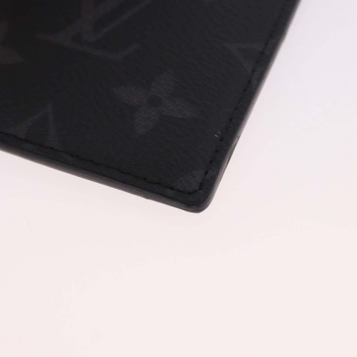 LOUIS VUITTON Monogram Eclipse Card Case M61690 LV Auth 184880A