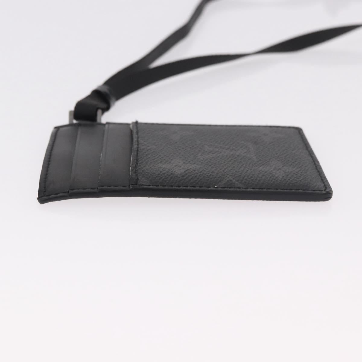 LOUIS VUITTON Monogram Eclipse Card Case M61690 LV Auth 184880A
