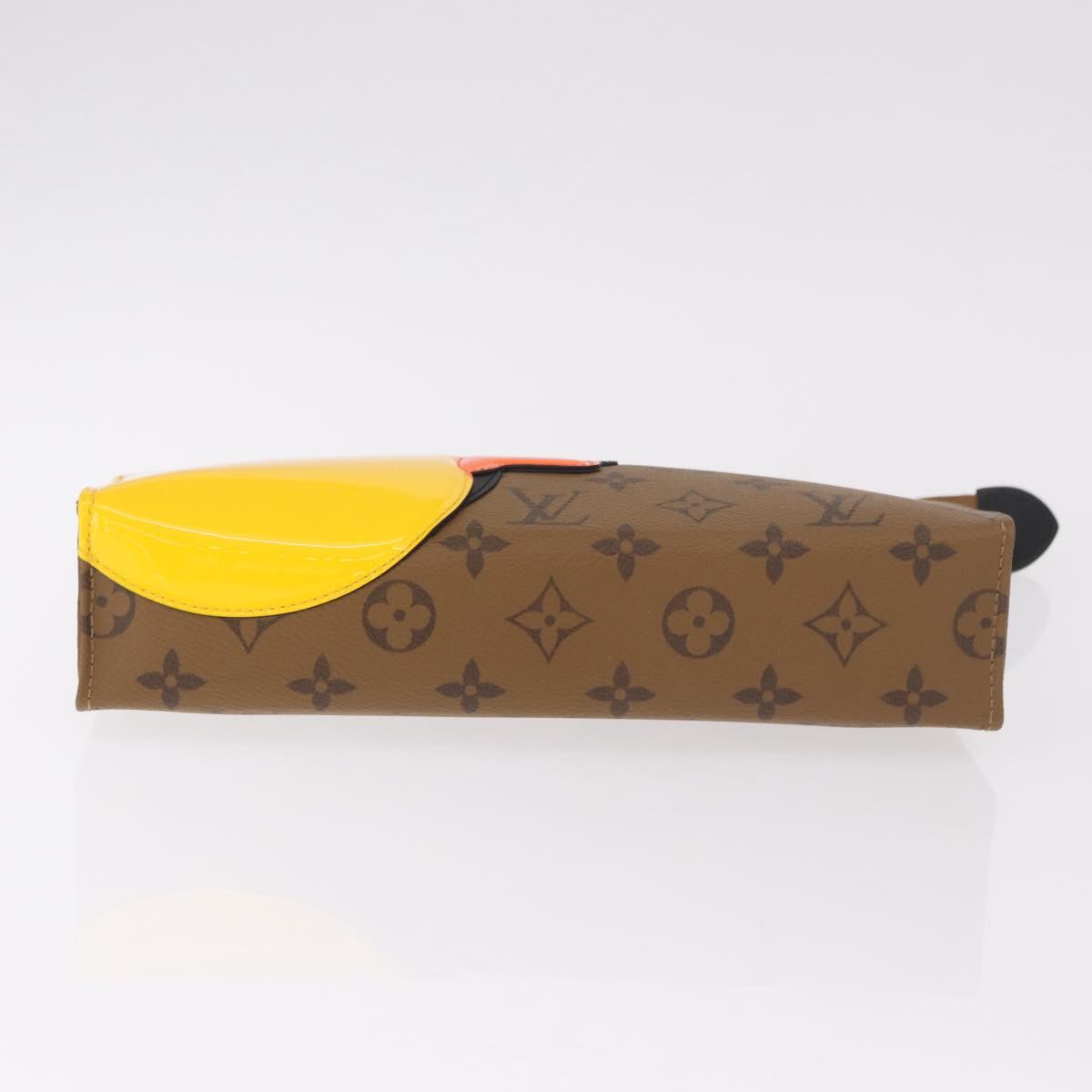 LOUIS VUITTON Monogram Reverse Trio Posh Toilette Clutch M11254 LV Auth 184887SM