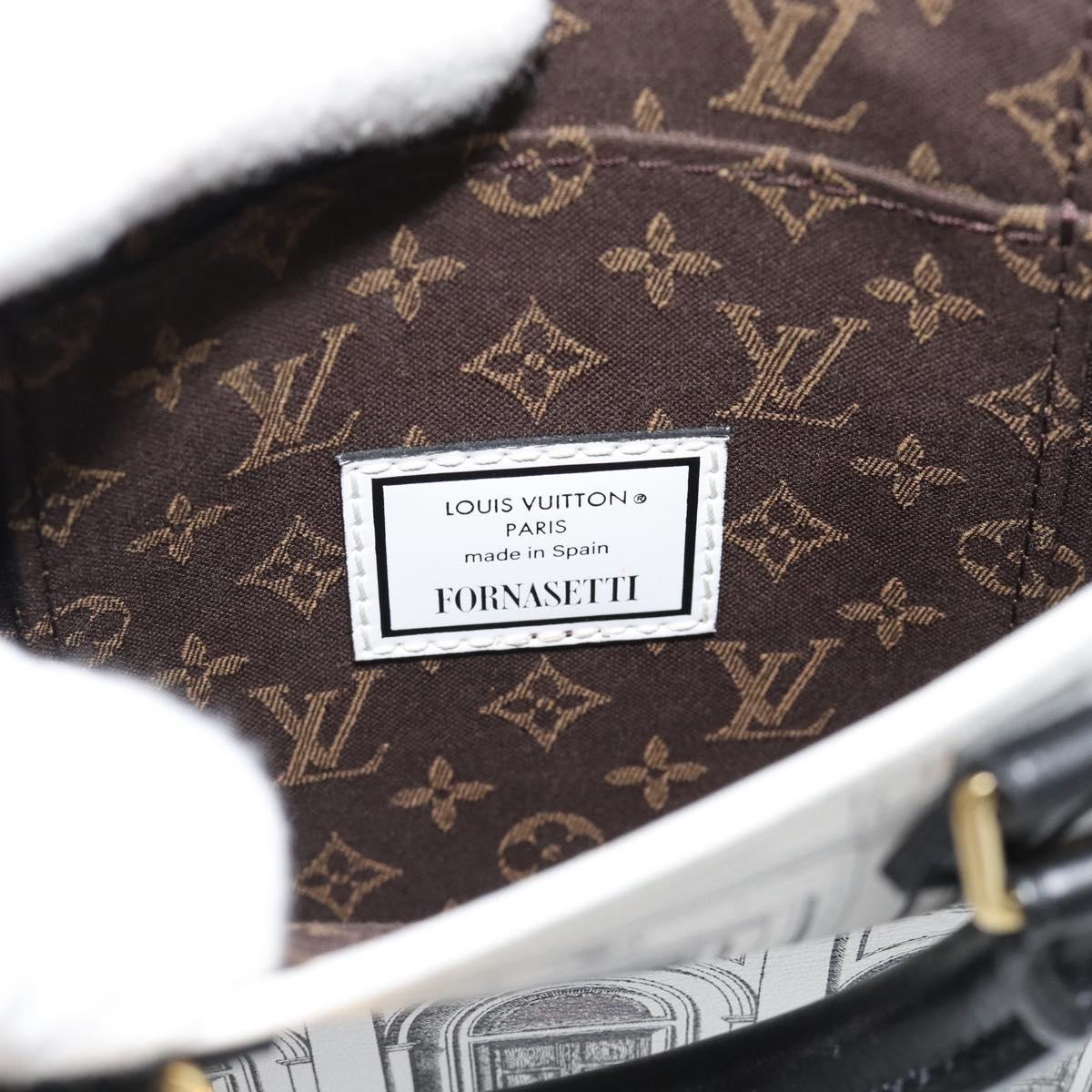 LOUIS VUITTON Monogram Fornasetti Petit Sac Plat Bag M80991 LV Auth 184888SM