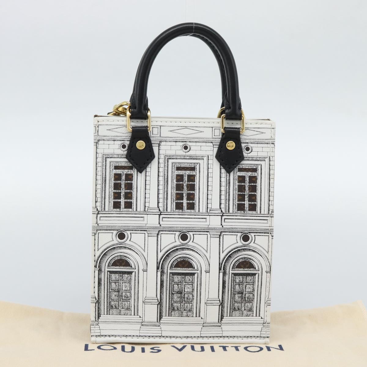 LOUIS VUITTON Monogram Fornasetti Petit Sac Plat Bag M80991 LV Auth 184888SM