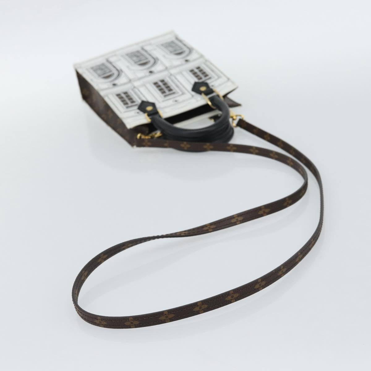LOUIS VUITTON Monogram Fornasetti Petit Sac Plat Bag M80991 LV Auth 184888SM