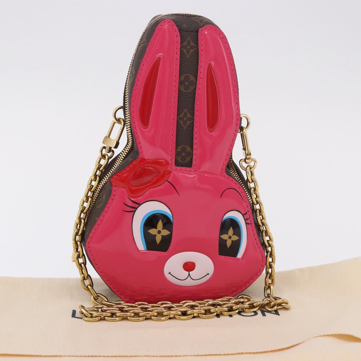 LOUIS VUITTON Monogram Wallet On Chain Rabbit Bag Rose M11452 LV Auth 184890SM